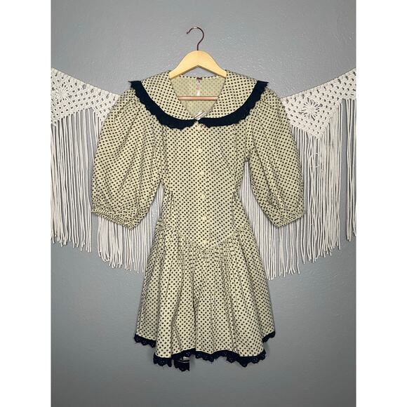 Free People Green and Blue Midi Dress - Picture 6 of 9